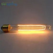 Винтажная лампа 40 Вт l185мм винтажная лампа Эдисона T185 лампа накаливания E27 лампа Эдисона E27 220 В