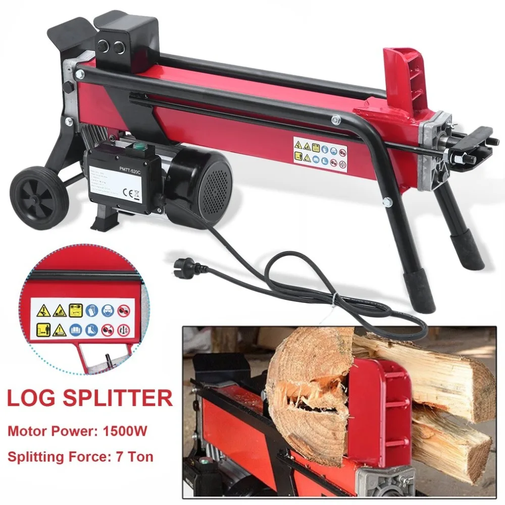 7T 520D 2200W Powerful Electric Hydraulic Wood Log Timber Cutter Labor