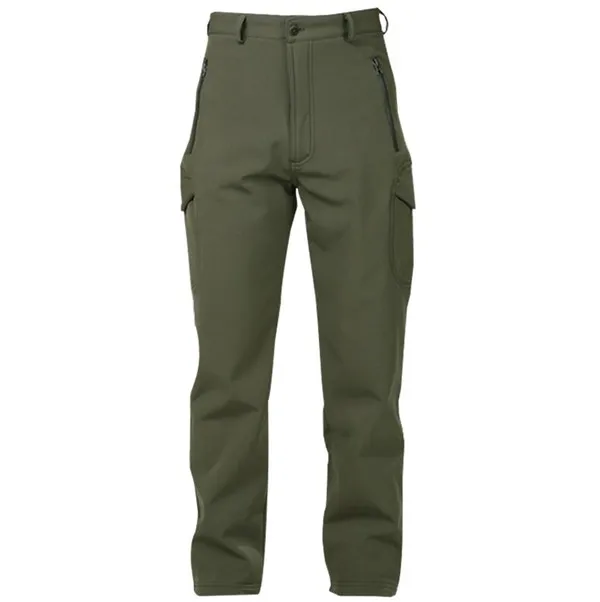 Кожа акулы, флисовая куртка тактические военные камуфляжные мужские брюки зимние армейские водонепроницаемые термо камуфляжные охотничьи флисовые брюки - Цвет: Army green