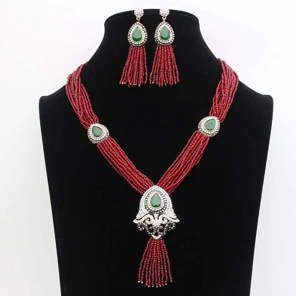 Buy Luxurious Vintage Beaded Tassel Turkish Jewelry