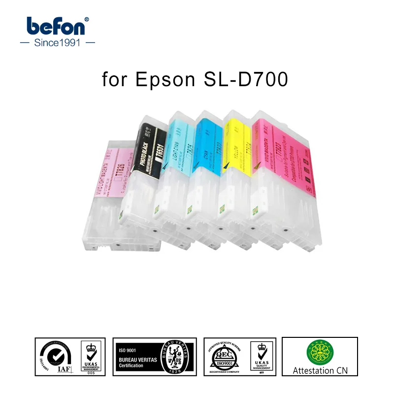 6 Color Refill Ink Cartridge Compatible for Epson SL D700 D700 SL 700 for T7821 7821 T7822 7822