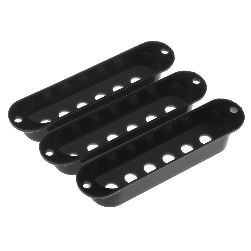 3 Pieces Plastic Single Coil Pickup Cover Replacment for ST SQ Guitar Parts Accessories