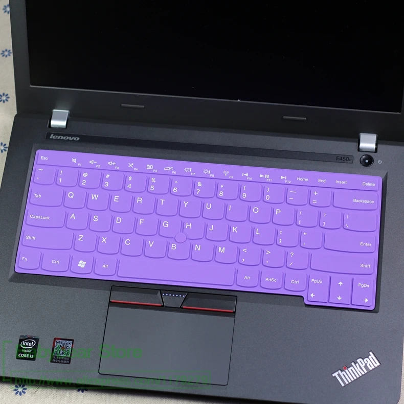 Силиконовая для ноутбука Защитная крышка клавиатуры кожного покрова протектор для lenovo Thinkpad E430 E431 E435 E440 X230 T430 E430C E330 E335 S3 - Цвет: allpurple