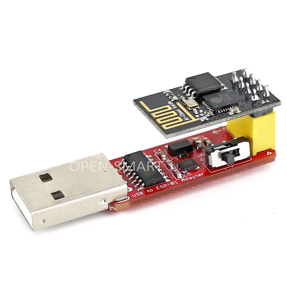 USB к ESP8266 ESP-01 Wi-Fi адаптер модуль w/CH340G драйвер последовательный беспроводной адаптер отладка прошивки программирование для Arduino