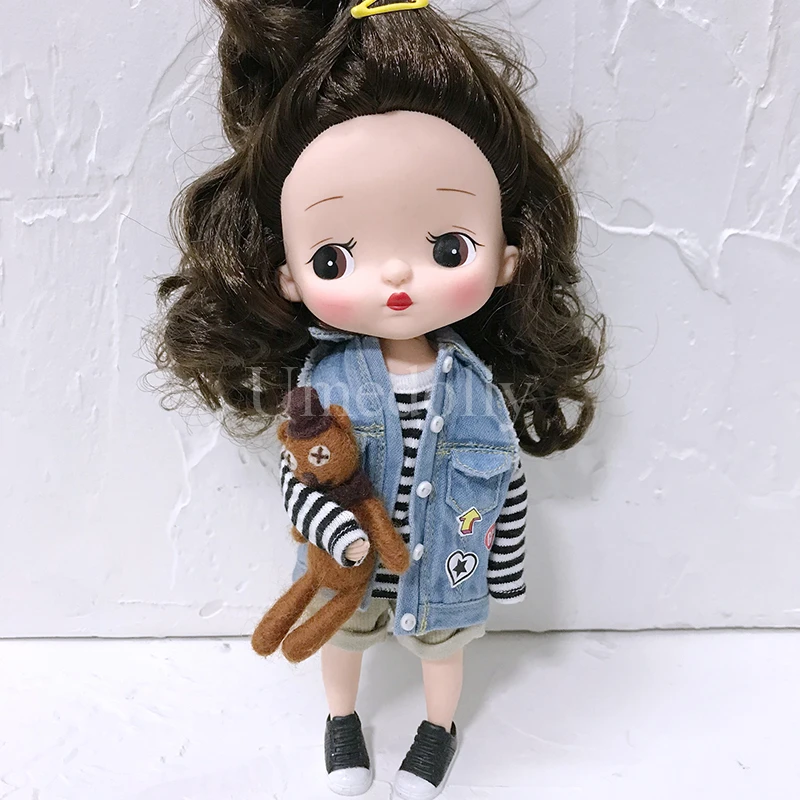 Модный ковбойский жилет из джинсовой ткани 1 шт. для Blyth Pullip Holala Azone Licca аксессуары