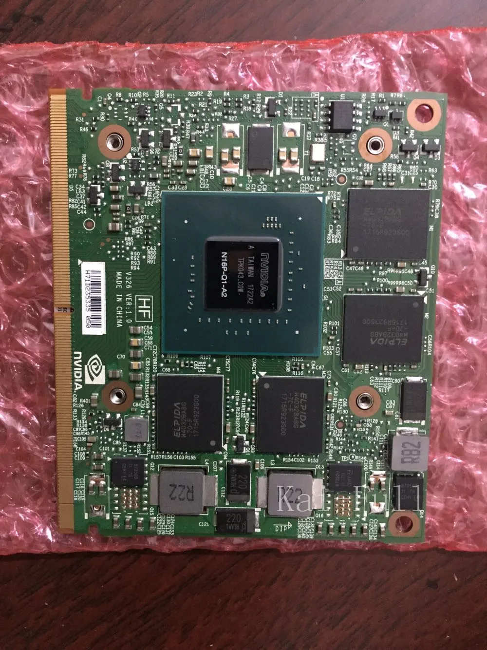 

Brand NVidia Quadro M1000M Graphics Video Card 2GB GDDR5 N16P-Q1-A2 MXM for Dell Precision 7530 M7530 HP Zbook 15 G3