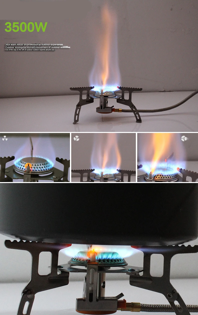3000 Вт мини наружная газовая плита Кемпинг Газовая горелка Складная электронная плита походные портативные складные разделенные печи