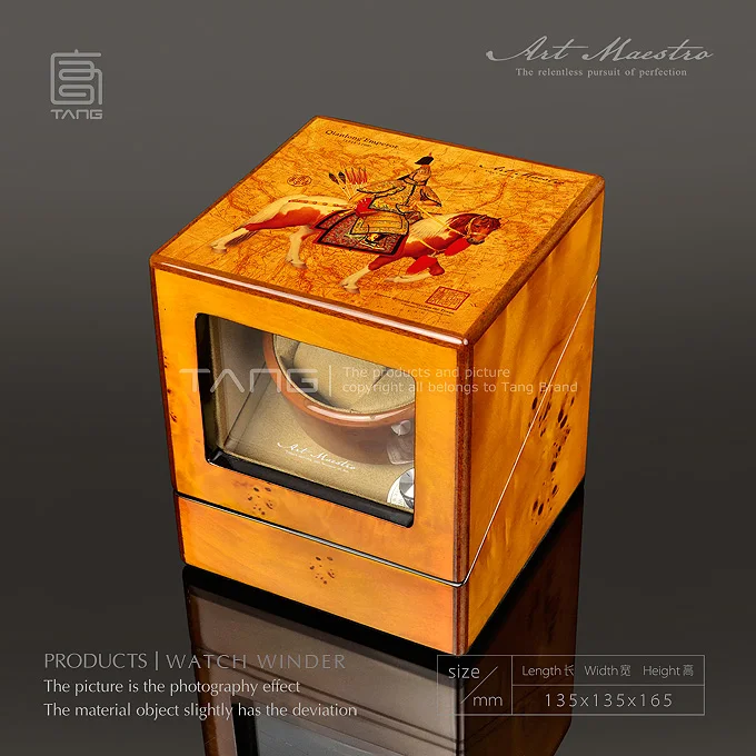 Пластичный монтаж, деревянные часы коробки для часов с декоративным узором модные механические часы Winder футляр для часов W0112