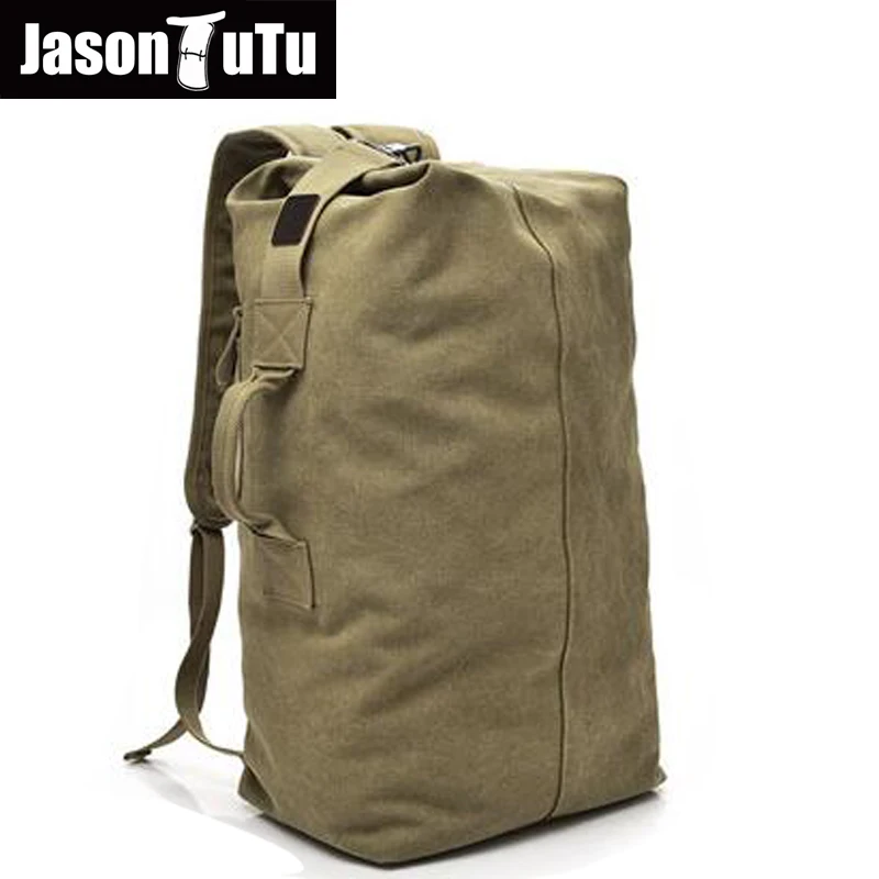 

2017 New Vintage Backpack Good quality Canvas Backpack Leisure Travel Men Backpack Bucket big capacity Mochilas knapsack FB1218