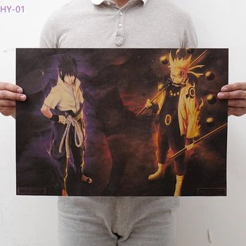 

New classic animation Ninja posters retro kraft paper posters dormitory bar living room decorative stickers hanging pictures