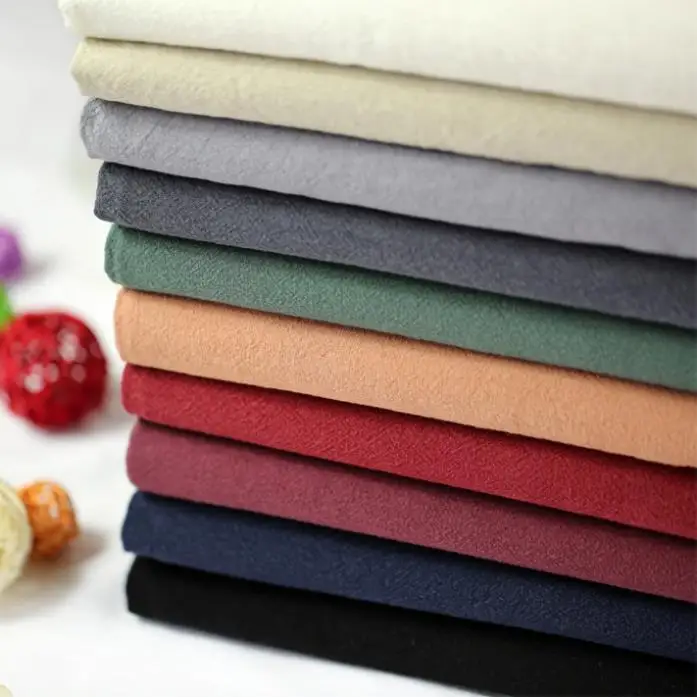 

2019 Vintage Cotton Linen Fabric Soft water-wash Handmade DIY for Dress Patchwork Sewing (1 meter)