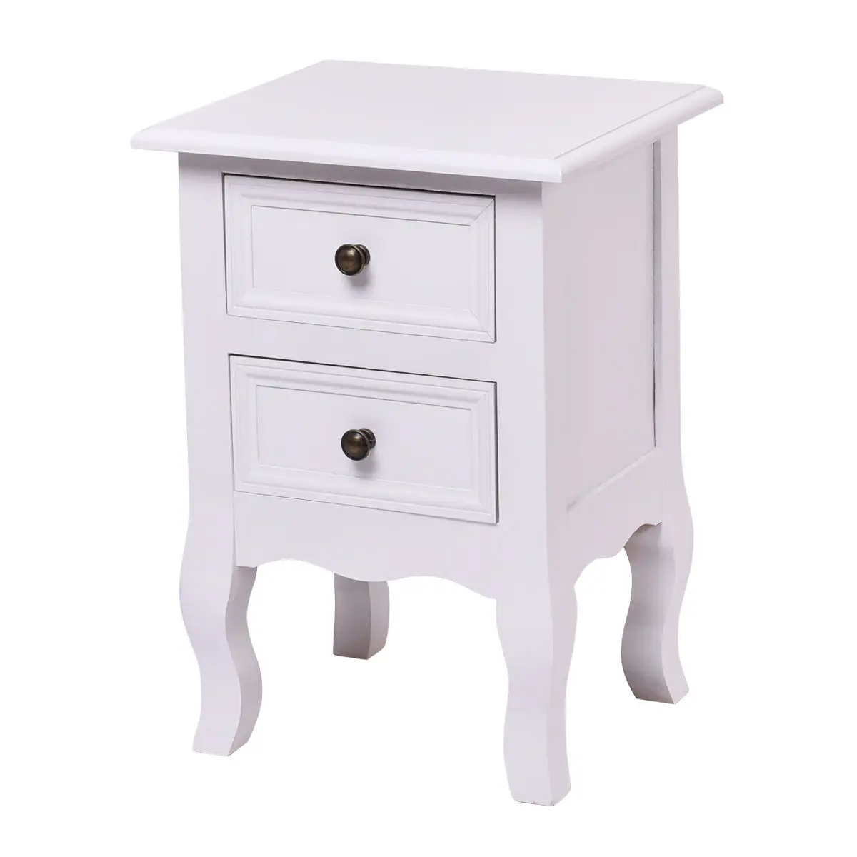 Giantex White Curved Legs Accent Side End Table Modern Nigh stand Bedroom Furniture with Drawers Nightstand HW54090 Giantex White Curved Legs Accent Side End Table Modern Nigh stand Bedroom Furniture with Drawers Nightstand HW54090