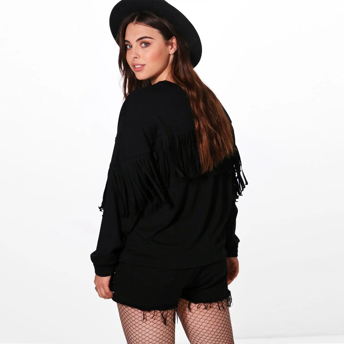 kissmilk Plus Size Solid Black Tiger Embroidered Women Sweatshirts O-neck Long Sleeve Tassel Female Pullovers Casual Brief Lady kissmilk Plus Size Solid Black Tiger Embroidered Women Sweatshirts O-neck Long Sleeve Tassel Female Pullovers Casual Brief Lady