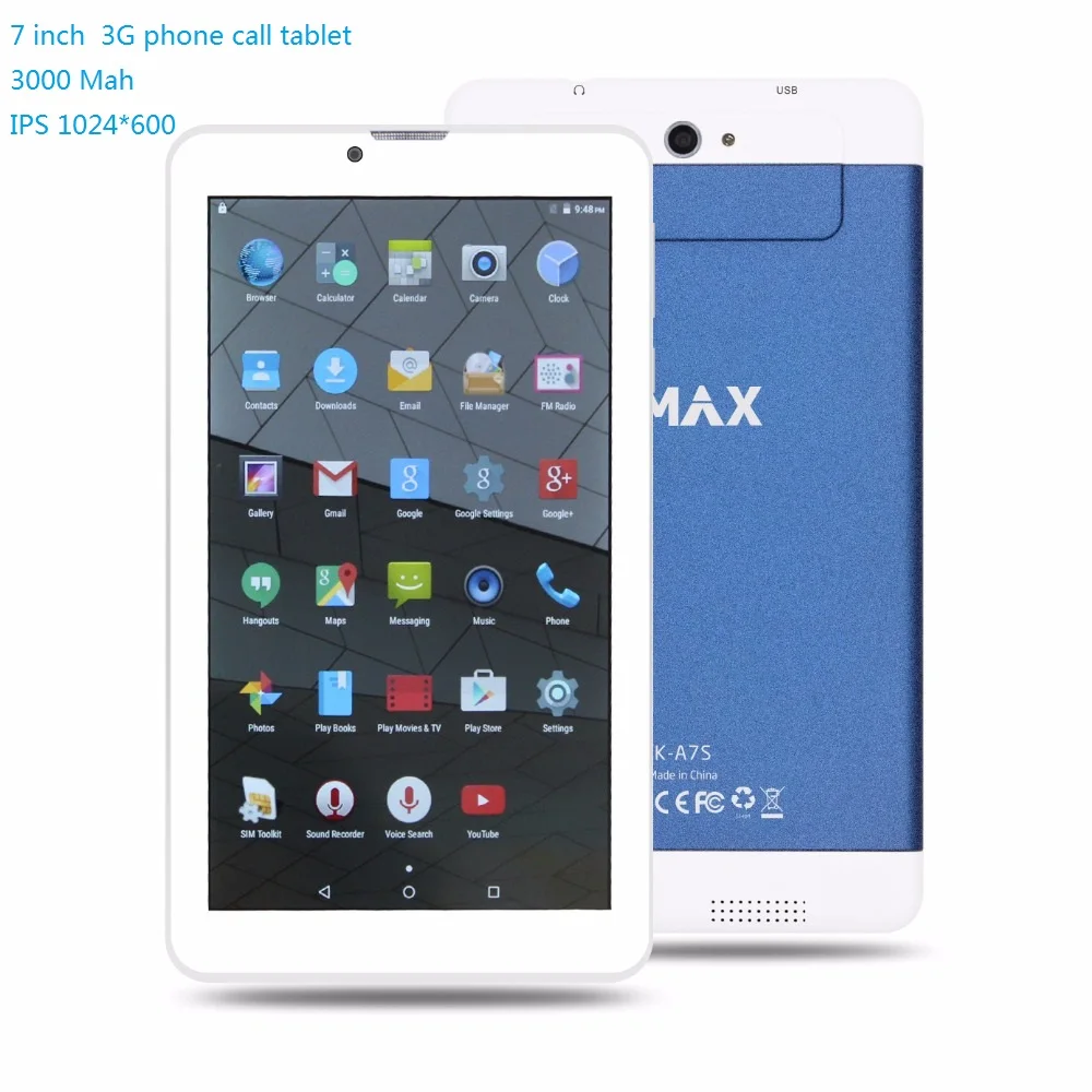 Baratos KMAX 7 pulgadas 3G llamada de teléfono tabletas pc Android 8,1 SIM IPS Quad Core wifi usb bluetooth barato tabléfonos 16GB Mini pad Caso 8 10,1