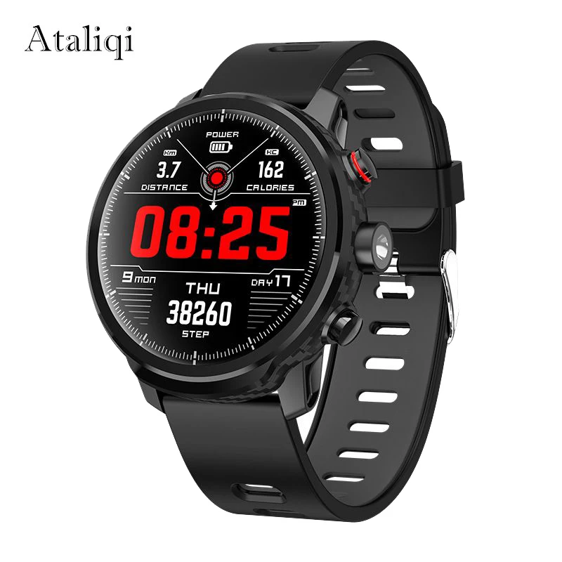 

Ataliqi Smart Watch Men IP68 Waterproof Standby 100 Days Multiple Sports Mode Heart Rate Weather Forecast Swimming Smartwatch