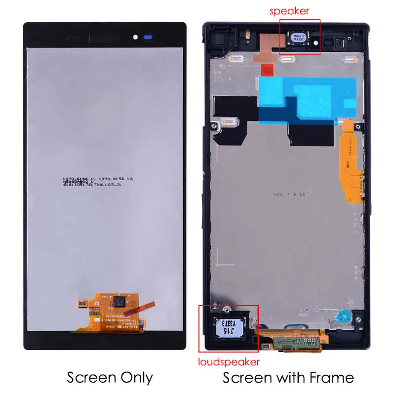 6.44'' Original LCD For SONY Xperia Z Ultra Display Touch Screen Digitizer For SONY Xperia Z Ultra XL39H LCD Display Parts