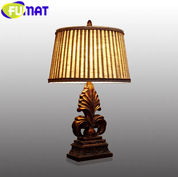 

FUMAT Europe Retro Table Lamp Art Deco LED Desk Lamps Bedroom Bedside Stand Lights for Hotel Foyer Study Room