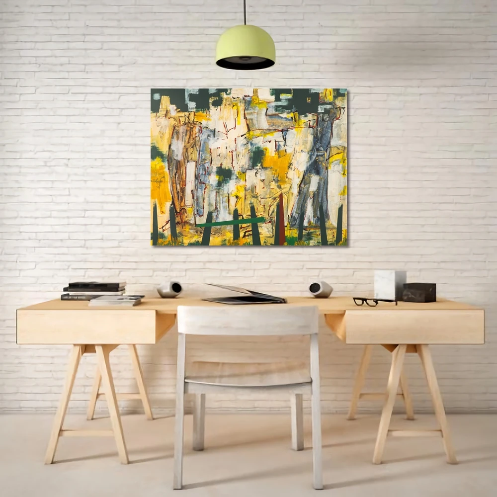 

Watercolor Abstract Graffiti Canvas Painting Classic Posters and Prints Art Wall for Living Room Home Decoration No Frame