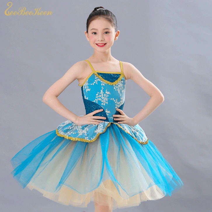 

Adult Professional Ballet Dress Party Dress Girls Sequins Stage Performance Show Women Tutu Ballet Dance Dress For Girl