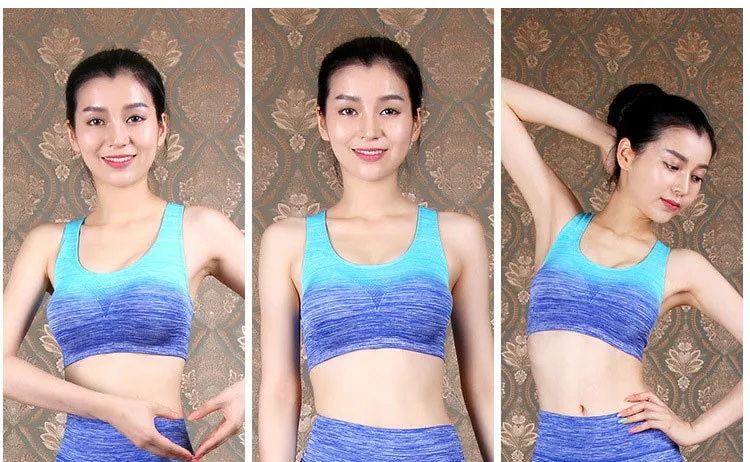 Для женщин тренировки Фитнес yogaing gymming бюстгальтер Костюмы девушка сна жилет Нижнее Бельё для девочек спортивные одежда работает Push Up футболки Tank