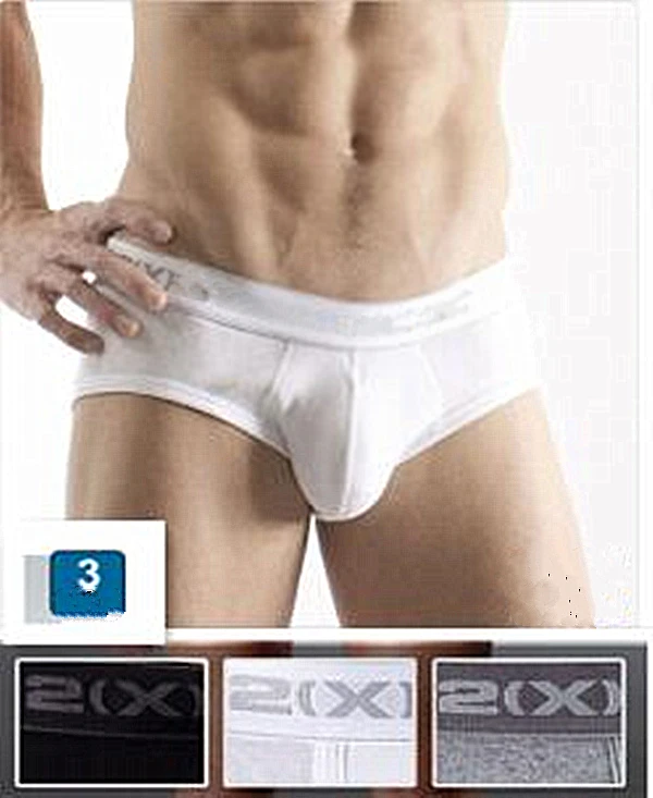 

A pack of 3 PCS (3 mixed colors ) men bierfs underwears men's daily briefs men's 100% cotton high quality brief underpants