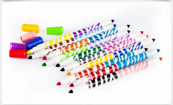 Maped Канцелярский набор двойная головка Акварельная ручка 10 = 20 цветов Детская кисть для рисования Студенческая живопись Нетоксичная Акварельная ручка