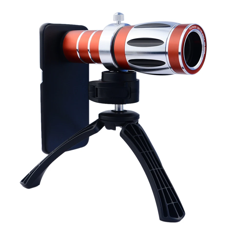 

20x High-end Optical Zoom Telephoto Telescope Lens Kit+Tripod Phone Cases Mobile Phone Camera 3in1 Lenses For iPhone 5 6 7 Plus