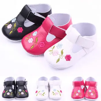 

Newborn Infant Toddler Kids Baby Girl Soft Sole Crib Shoes Floral Girls Princess Cute Sneaker
