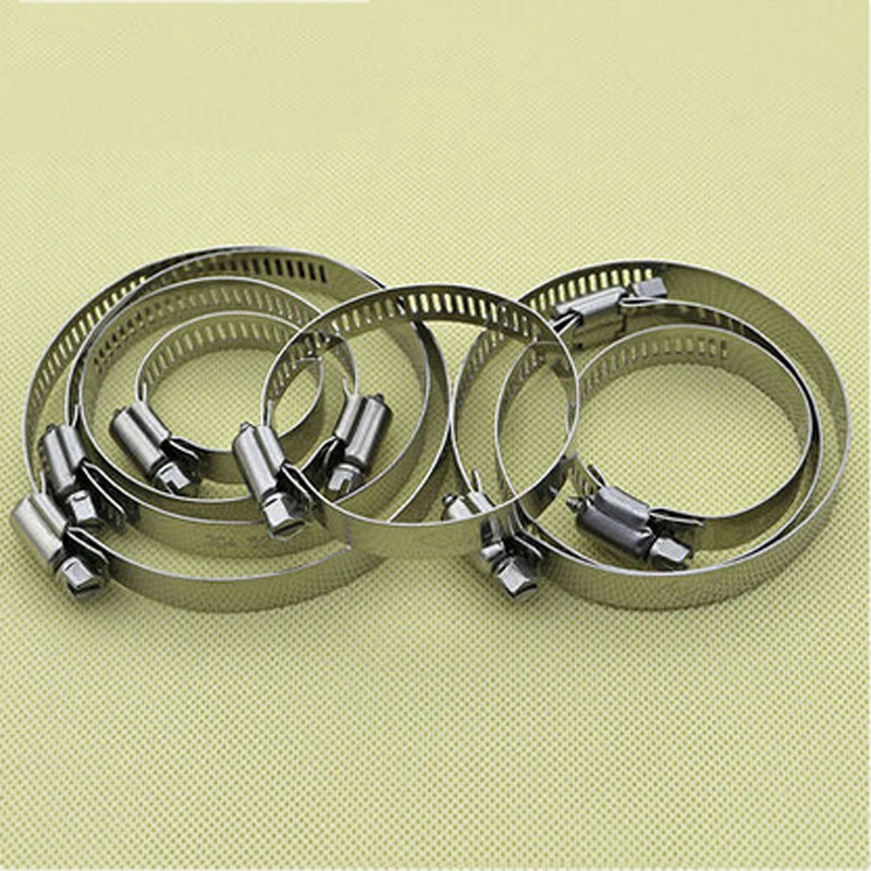 

M6/13/14/18/21/27...72 American Semi-steel 304 Stainless Steel Hose Clamp / Clip Tube Card / Hoop / Gas Pipe Safety Buckle