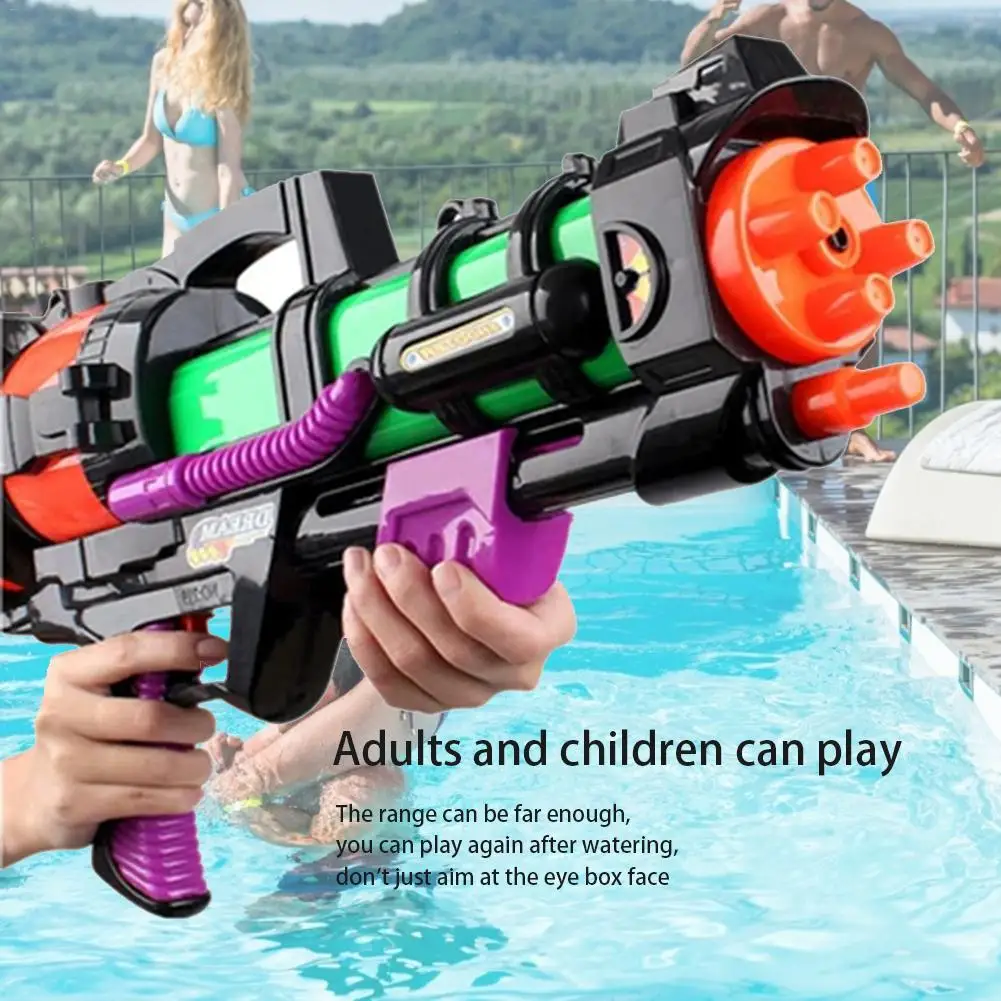 Большой водяной пистолет высокого давления водяной Пистолетик с рюкзаком пляжная игрушка плавание Лето Горячий игрушечный водяной