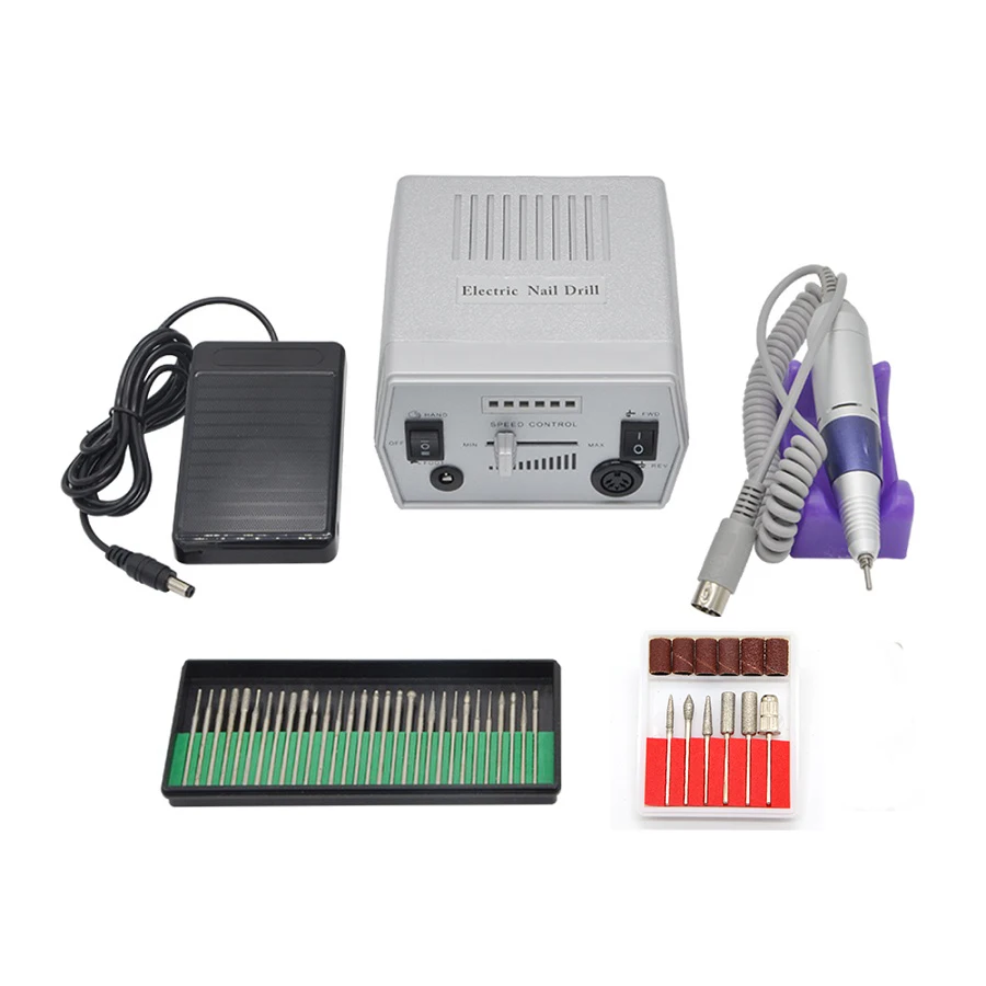 

Silver Electric Nail Art Drill Machine Professional Manicure Machine Nail Art Equipment safe and fast operation
