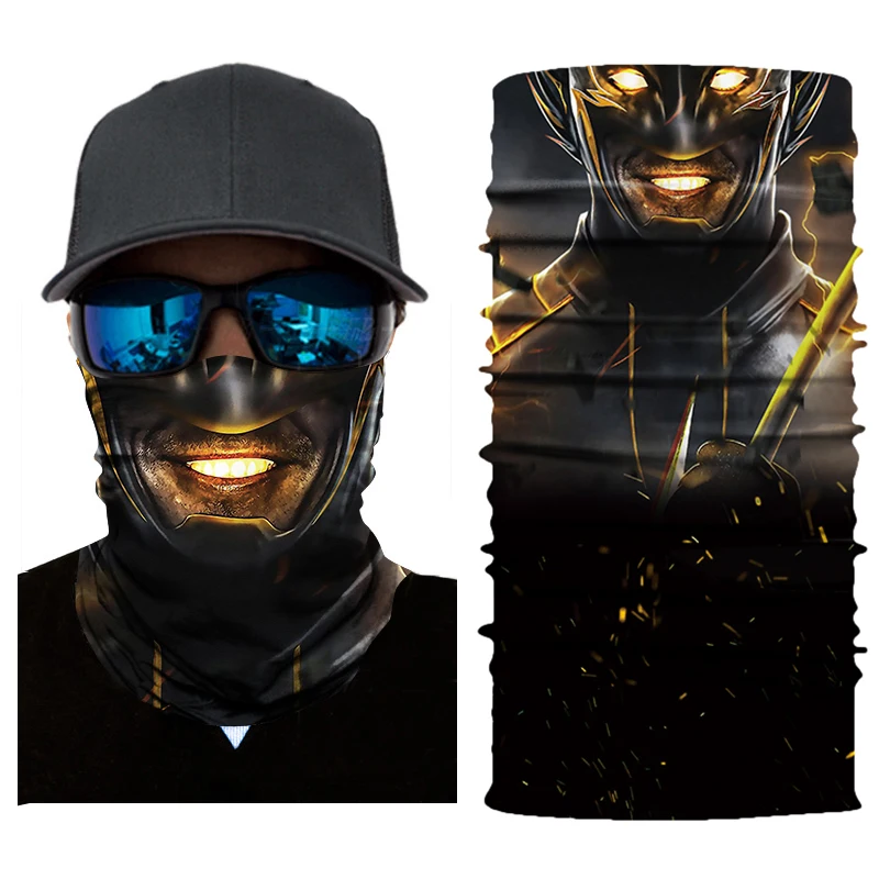 Балаклава тушь для ресниц Moto rcycle Face Skull Маска Байкер страшная маска для лица щит унисекс маска череп Mascarilla банданы для верховой езды - Цвет: 509