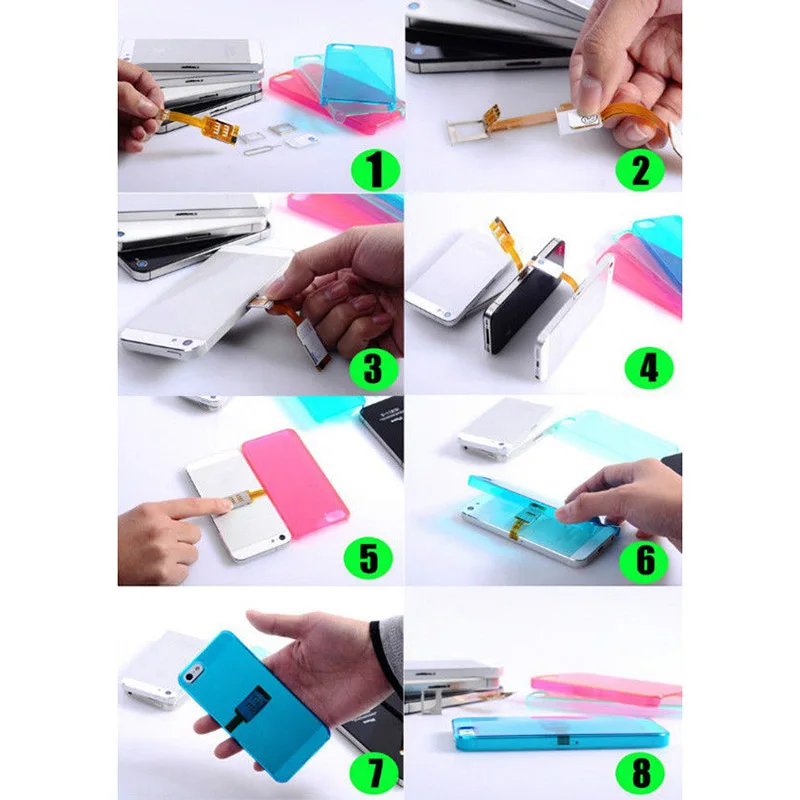 Extend Dual SIM Card Adapter for iPhone 6 / iPhone 5 & 5s Extend Dual SIM Card Adapter for iPhone 6 / iPhone 5 & 5s