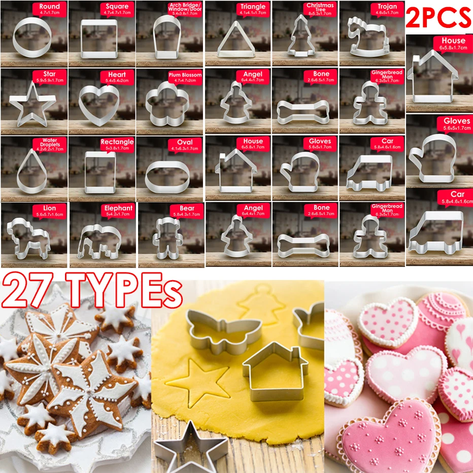 2 шт. 3d-формы для печенья муминиевый сплав Sugarcraft торты десерты формы выпечки