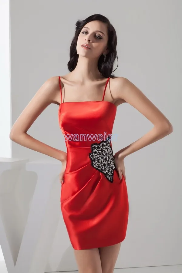 Дизайн пром платье горячие оболочка бисером на заказ размер/цвет sexy red короткие мини Коктейль бальные платья