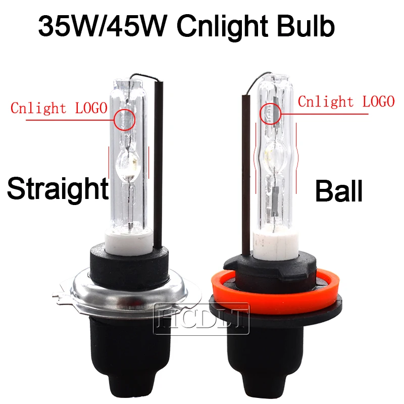 HCDLT Original Cnlight HID Xenon H7 H1 H11 HB3 HB4 D2H Bulb 35W 45W 4300K 5000K 6000K Car Headlight Cnlight Straight Ball Bulb (3)