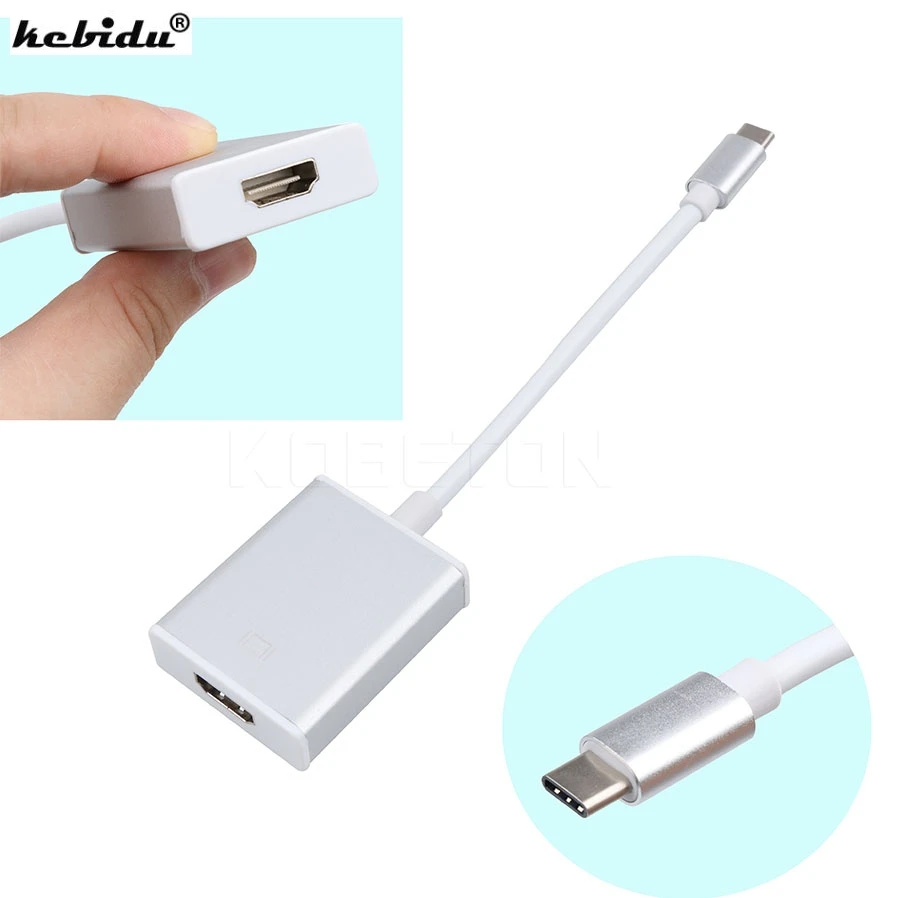 Kebidu Горячая USB 3 1 Тип C к HDMI 1080p 4k HD кабель адаптер 10 Гбит/с для Apple MacBook Chromebook