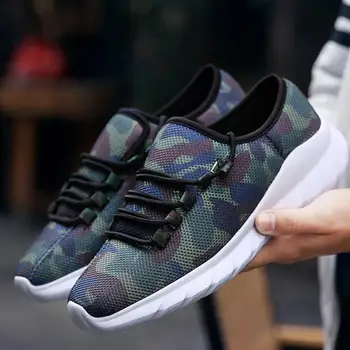 

Men Camouflage Sports Shoes Men Mesh Breathable Trainers Seasons Sneakers Lightweight Sport Shoes