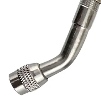 

Dewtreetali Car Motorcycle Bike Tyre Valve Tube Extension Adapter Silver Adaptor 45/90/135 Degree Angle 1 PCS