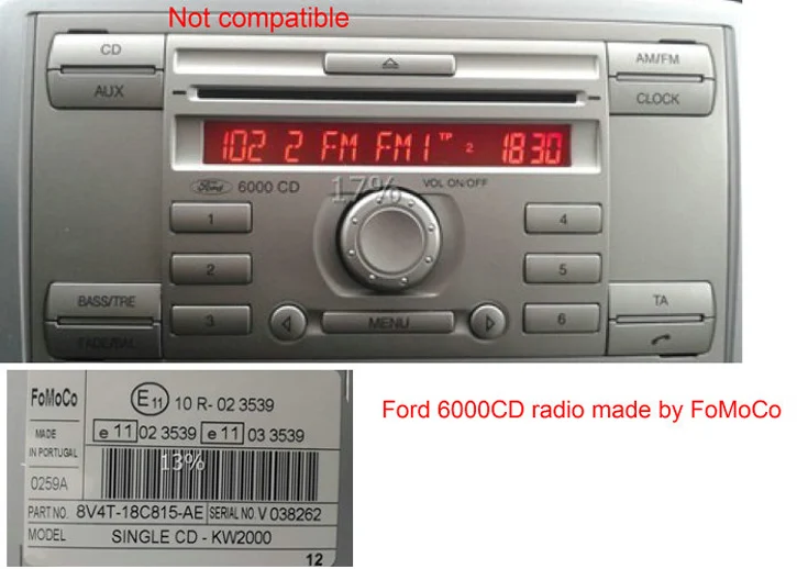 NewstYatour IDEAUDIO player Fakra 6000CD discount 5000C Changer 6006CDC Dollar States 12 Car quadlock Mondeo Digital for Stop118 MP3 Last Fiesta Music audio USD pin United CD Ford new 10 NewstYatour IDEAUDIO player Fakra 10