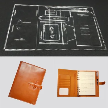 

A5 loose leaf Notepad hand account acrylic special template DIY handmade leather notebook paper pattern design 17.5x24x3cm