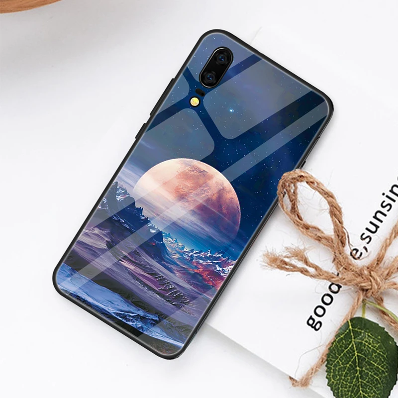 Чехол из закаленного стекла для телефона для huawei Honor 10 8X Nova 3 3i чехол с узором для huawei mate 20 P20 Pro mate 10 Lite чехол с принтом - Цвет: 14