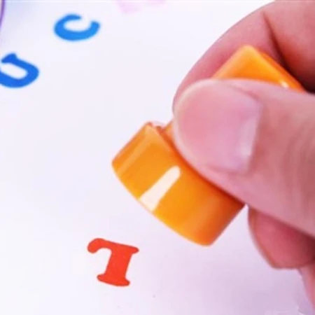 26pcs Children Toy Stamps cartoon English letter seals do not need ink pad printing ink digital stationery color children seal