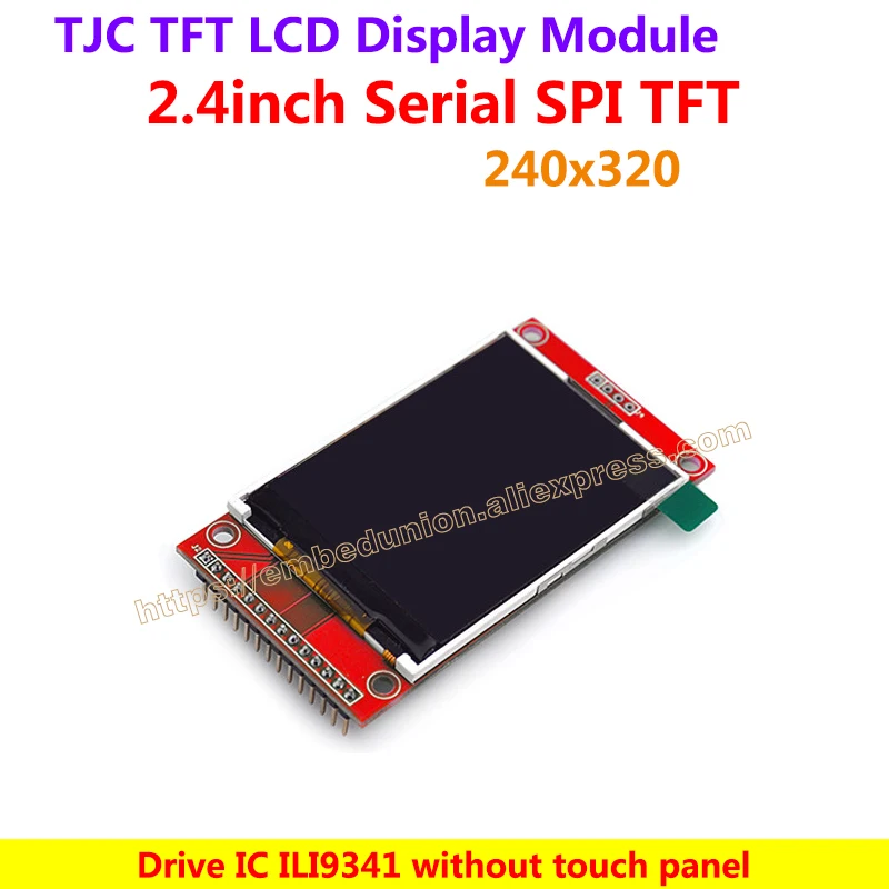 

2.4 inch 240x320 SPI TFT LCD Serial Port Driver Demo Module ILI9341 Driver IC,compatible with 5110 interface , without touch