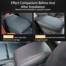 1 cái Không Thấm Nước Xe Áo Khoác Da Tay Vịn Trung Tâm Hộp Bảo Vệ Da Bìa Đối Với VW Golf 7 MK7 2013-2017 dễ dàng Để Làm Sạch(China)