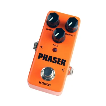 

FLGT-KOKKO Analog Phaser Guitar Effects Mini Effect Pedal Rate Mix Depth Control Ture bypass