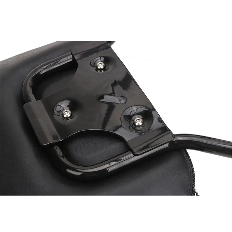WISENGEAR For Harley Touring Adjustable Backrest Sissy Bar Detachable Luggage Rack Electra Glide Road King Street Glide FLHX FLTR FLHR FLHT 2009 - 2017 (15)