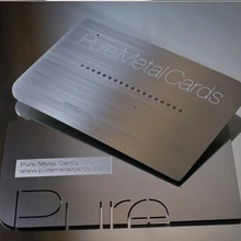 Двухсторонние металлические визитные карточки, 100 шт в партии, печать визитных карточек, разработка и