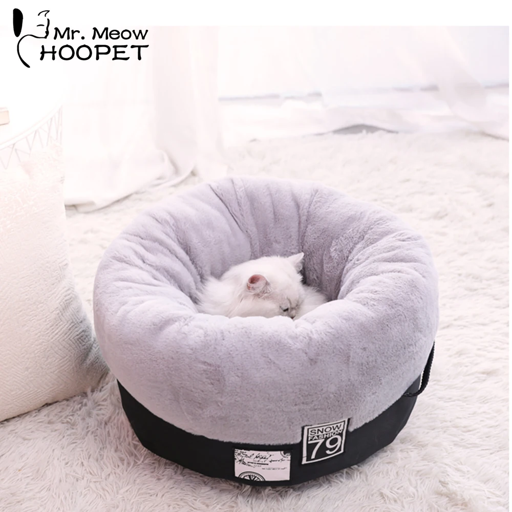 

Hoopet Cat Bed Cat Basket House Pet Dog Bed Warming House Soft for Small Dogs Winter Kennel For Cat Puppy Nest