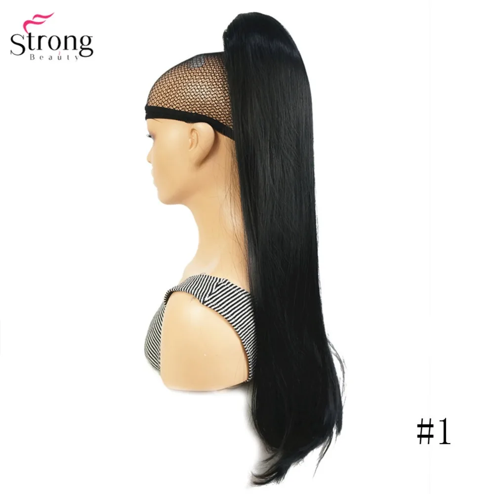 StrongBeauty коготь клип конский хвост длинные прямые шиньоны синтетические волосы для наращивания